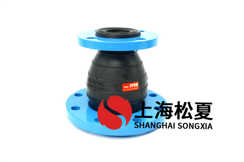 异径DN100*65橡胶接头应用在泵房设备上